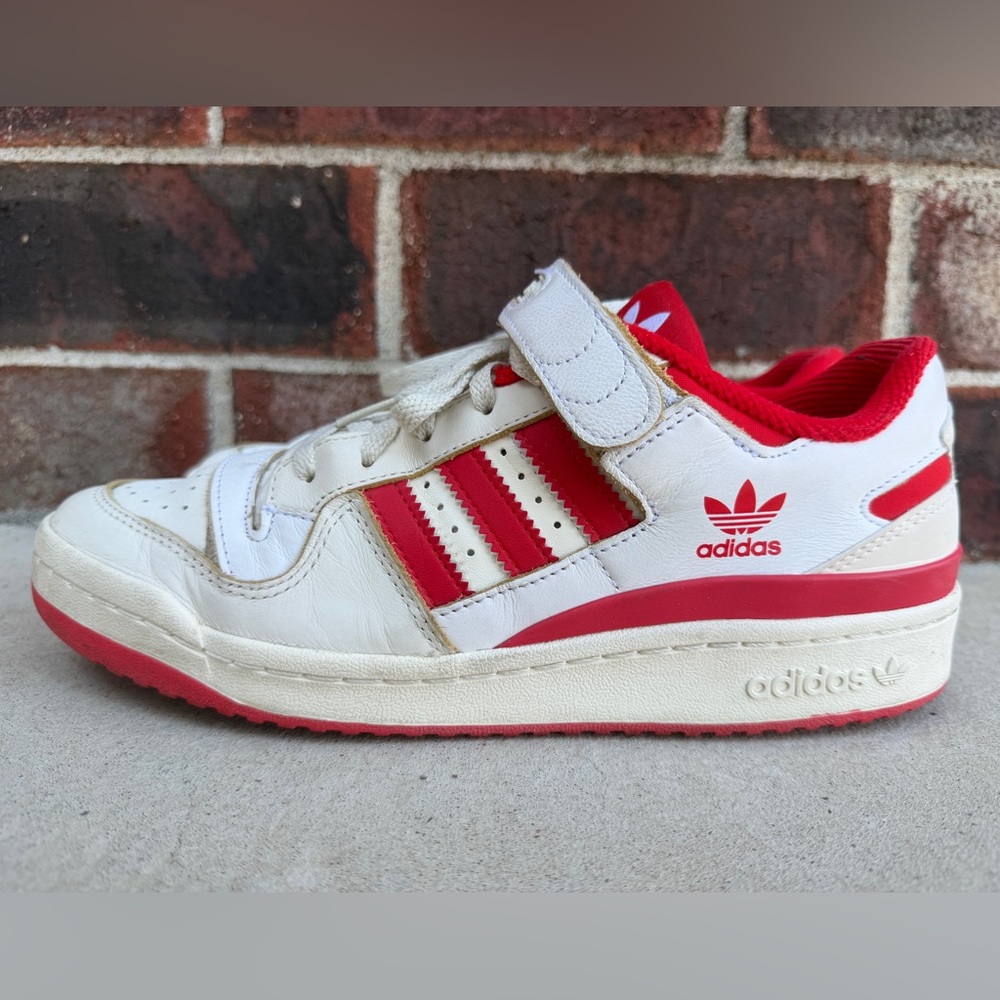 Adidas Forum Low ‘84 Red and White Sneakers